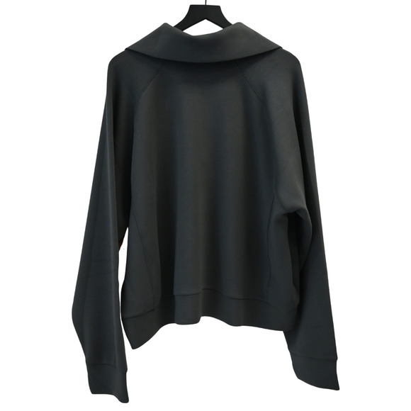 Spanx Very Black Airessentials Half Zip Pull-Over Sweater Size 3x 50346R - Picture 2 of 5